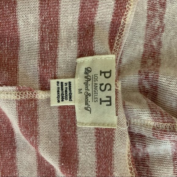 PROJECT SOCIAL T Striped V-Neck Top - Picture 8 of 8